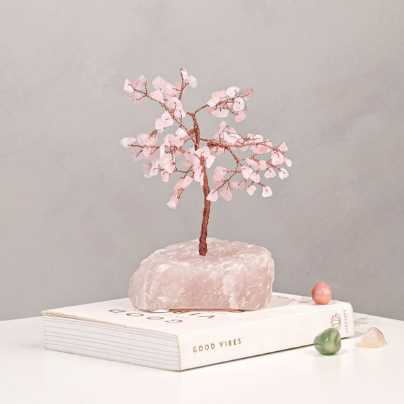 Serenity Love Rose Quartz Gemstone Tree