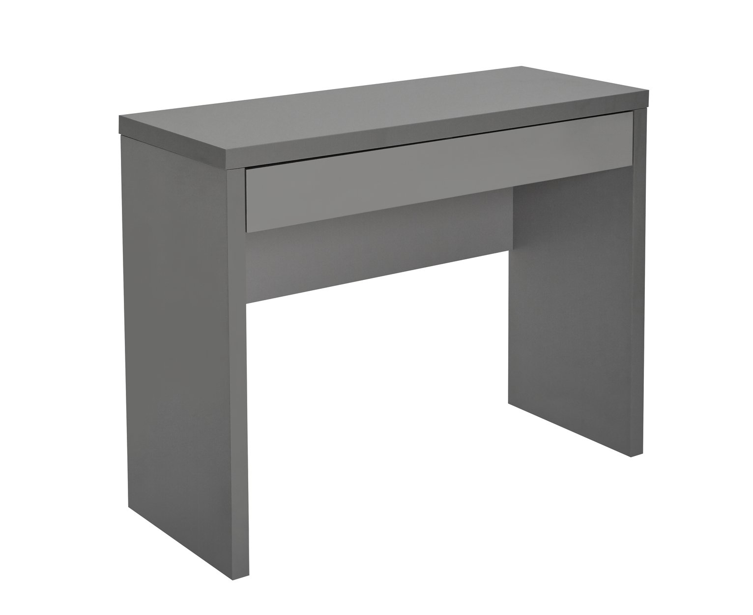 Habitat Jenson Hollowcore Dressing Table Desk - Grey Gloss