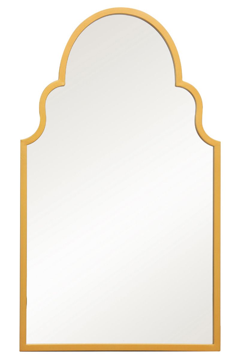 MirrorOutlet Gold Metal Framed Arched Wall Mirror 41" X 24" (104CM X 61CM) 3