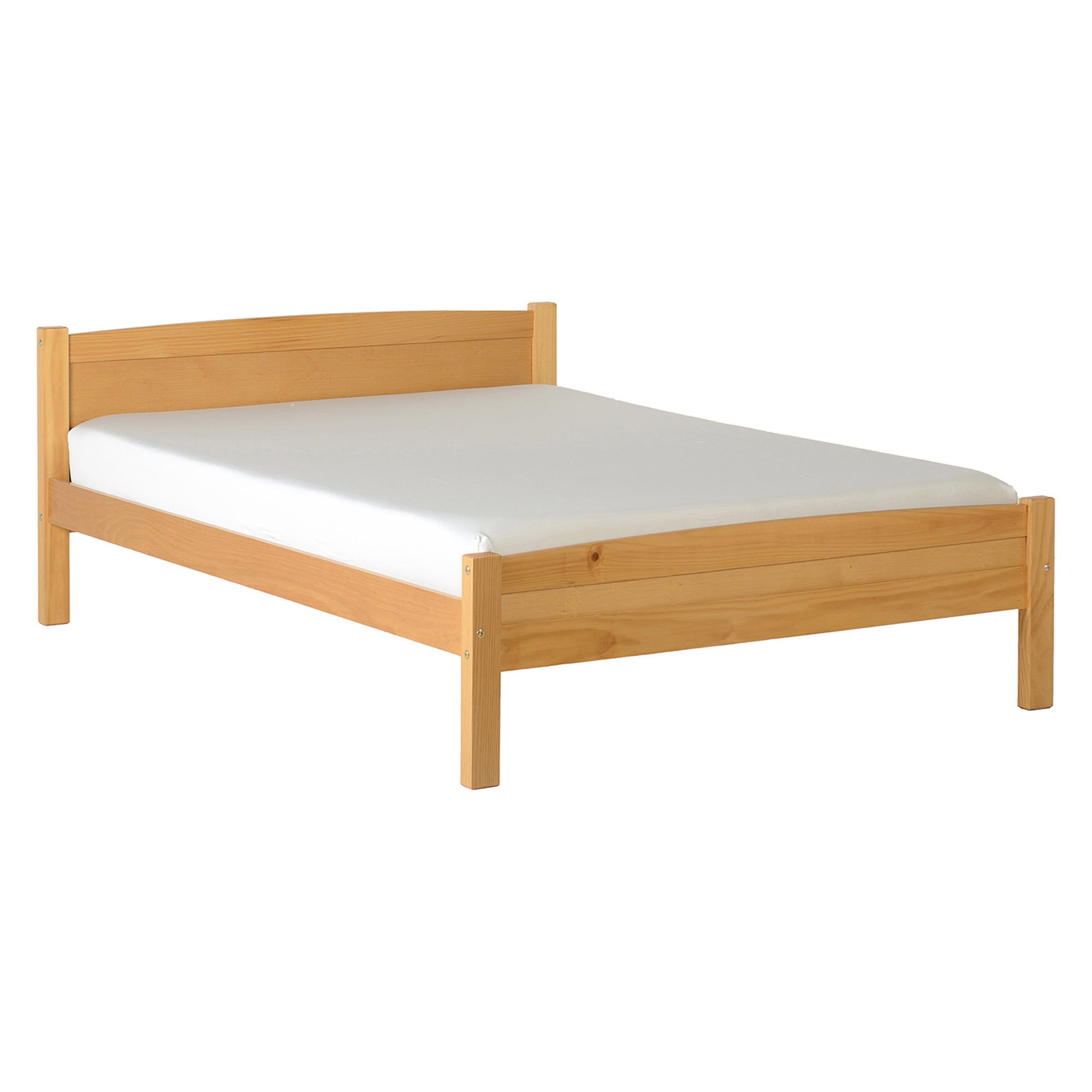 Amber Wooden Bedstead White