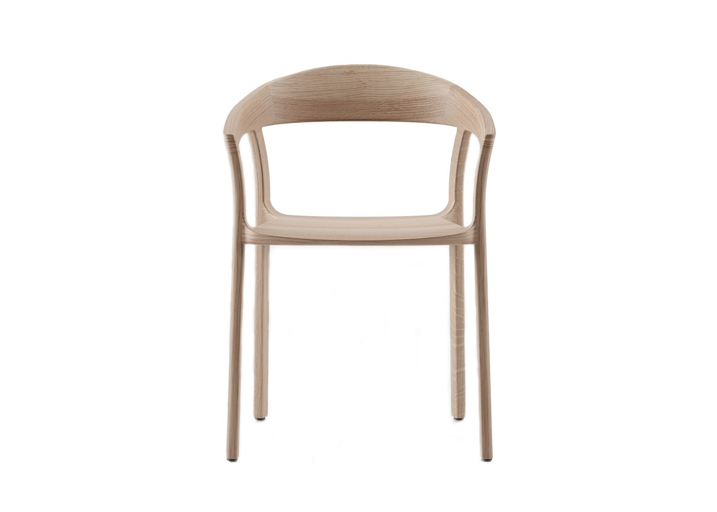 Artisan Tara Armchair Oak White Oil A03 Wooden Seat