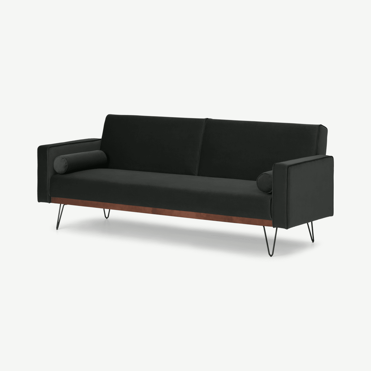 Warner Click Clack Sofa Bed, Dark Anthracite Velvet
