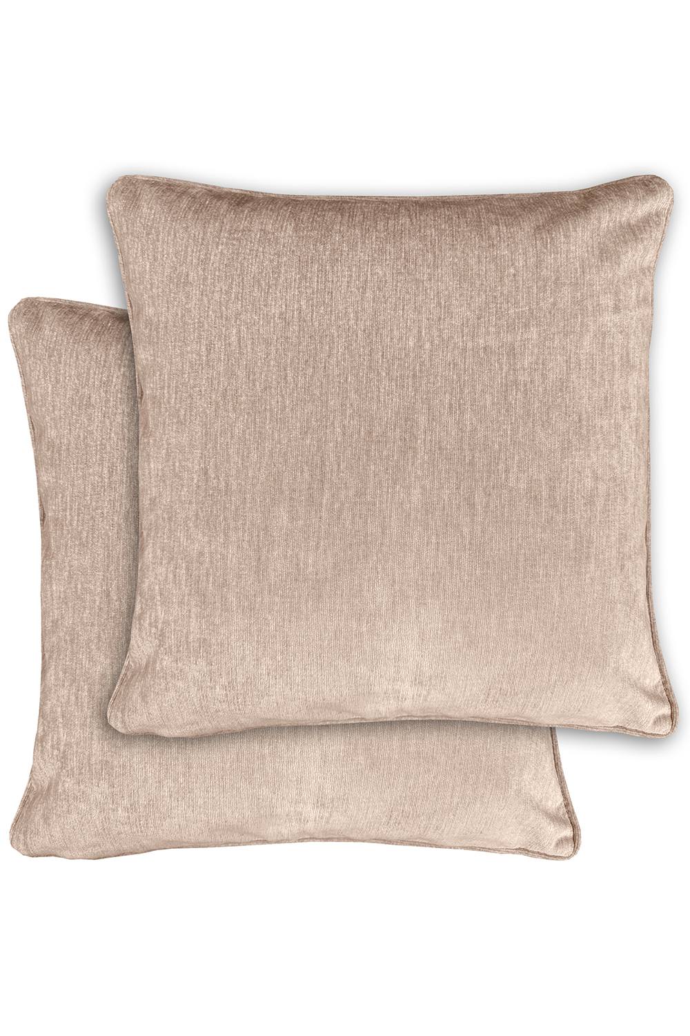 Enhanced Living Pair of Knightsbridge Double Sided Zip Opening Cushions - Cases Only in Light Sand