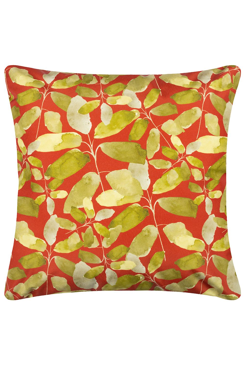 Wylder Tropics Lorena Water & UV Resistant Reversible Outdoor Cushion in Dark Red