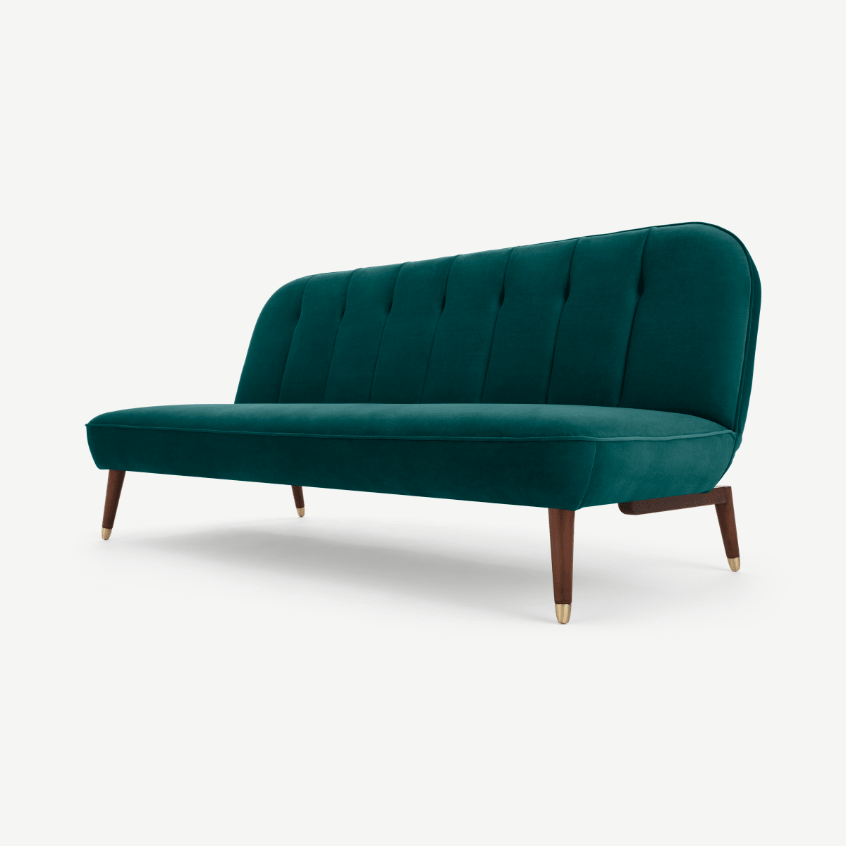 Margot Click Clack Sofa Bed, Teal Blue Velvet