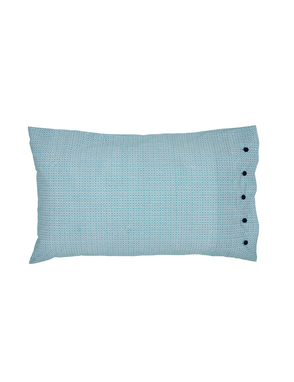 Bedeck of Belfast 2 Pack Pure Cotton Mieko Pillowcases Teal Mix