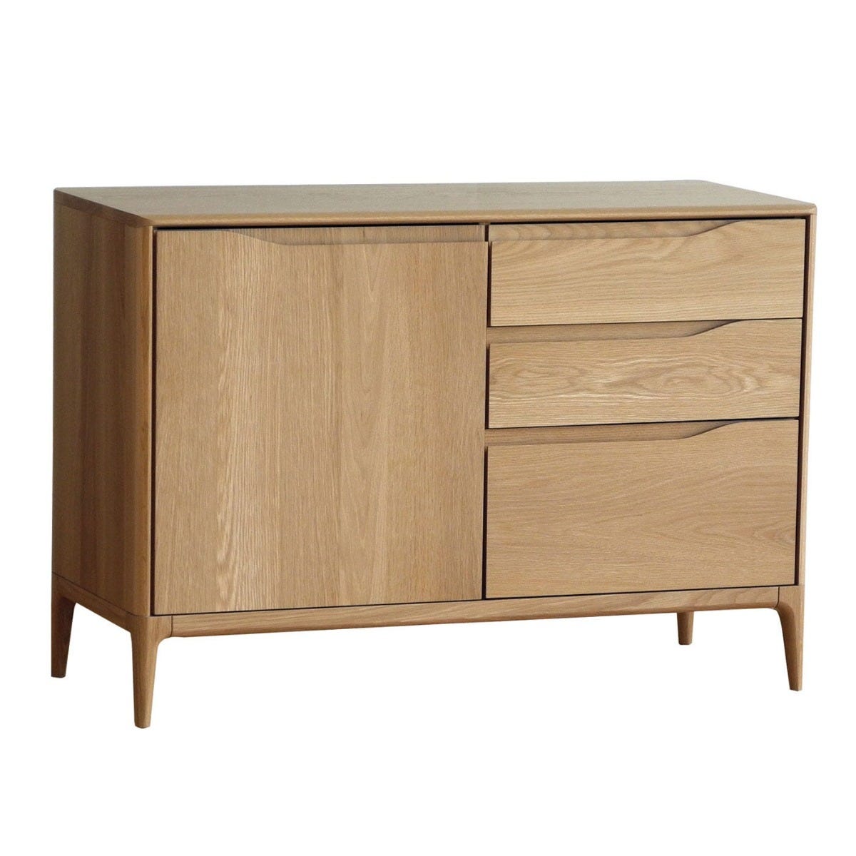 Ercol Romana Small Sideboard 3 Drawer Clear Matt Oak
