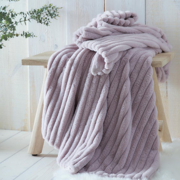 Appletree Morritz Faux Fur Throw Blanket 130cm x 180cm