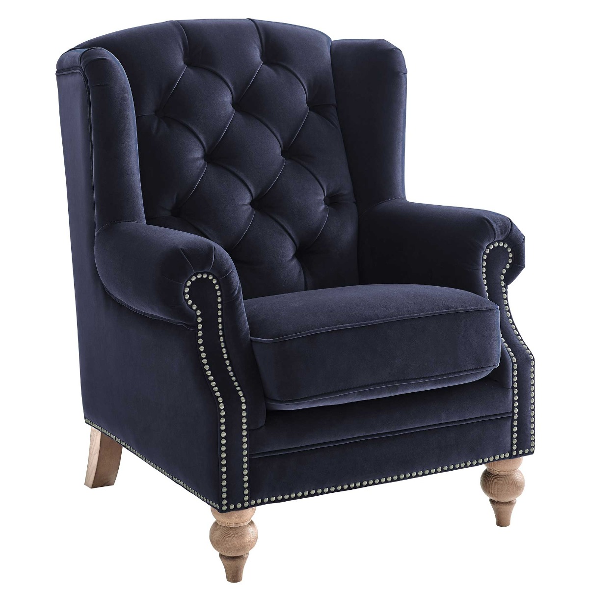 Ullswater Velvet Wing Chair