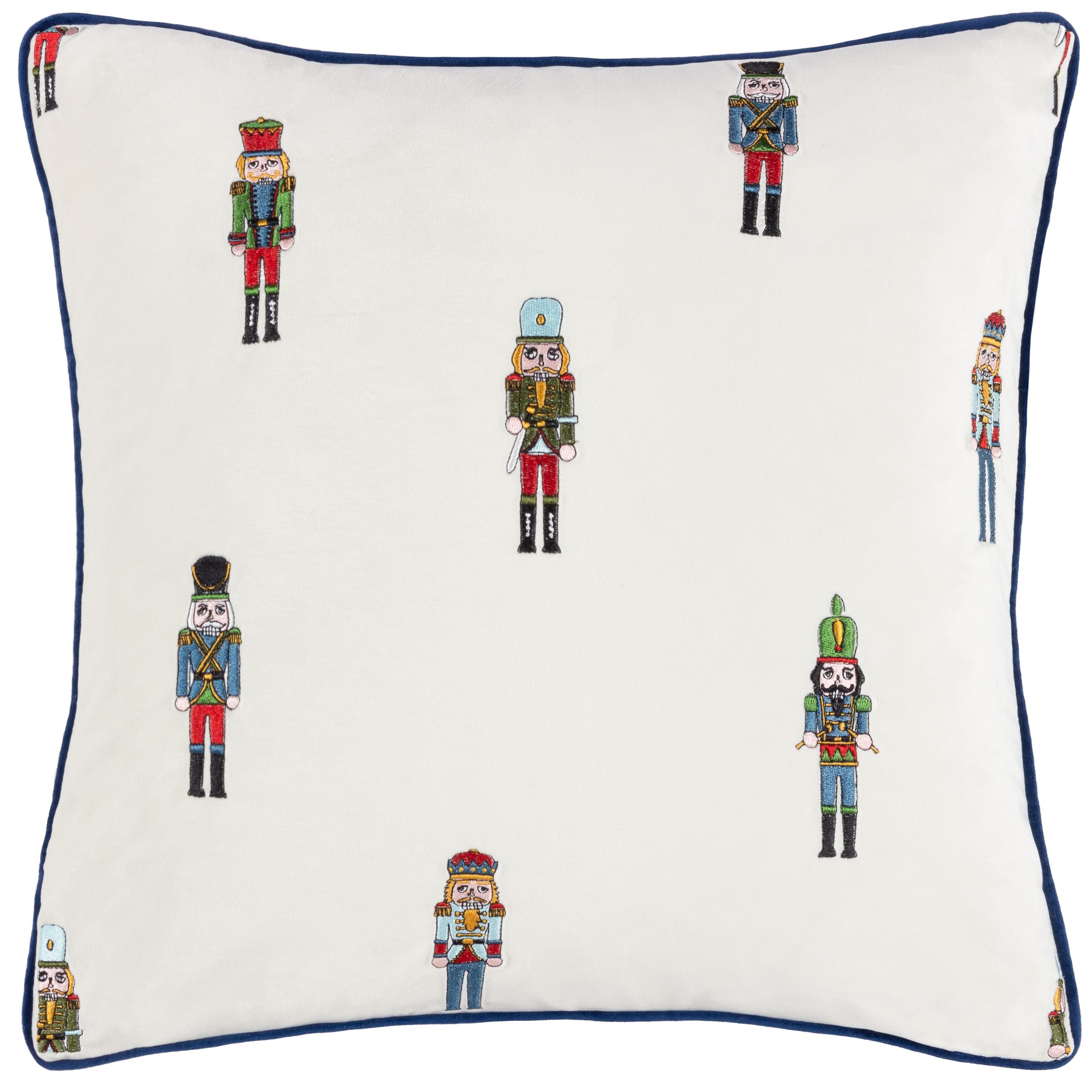 Furn Classic Nutcracker Embroidered Christmas Cushion