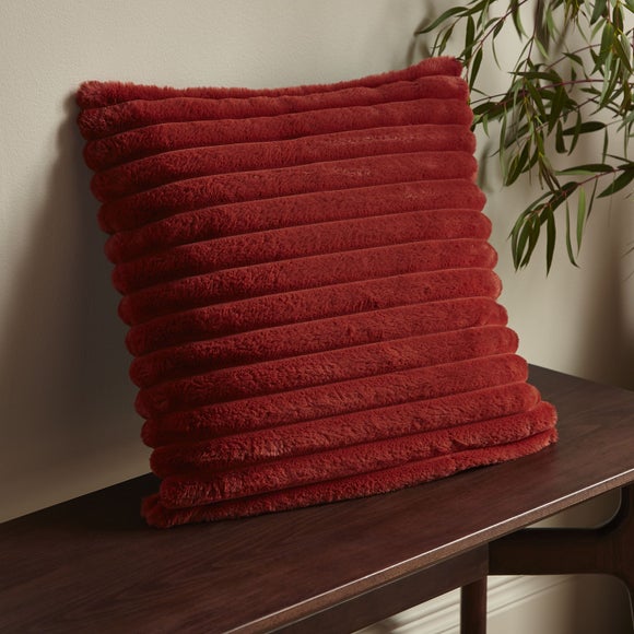 Catherine Lansfield Cosy Ribbed Square Cushion
