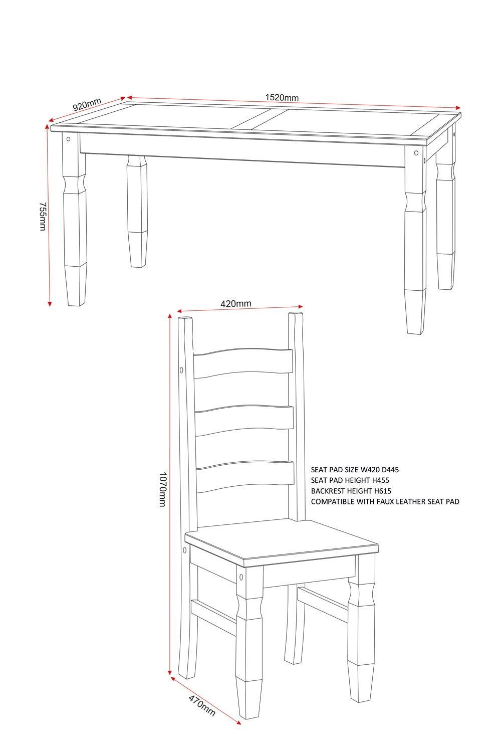 Seconique Corona 5' Dining Set in Natural 6