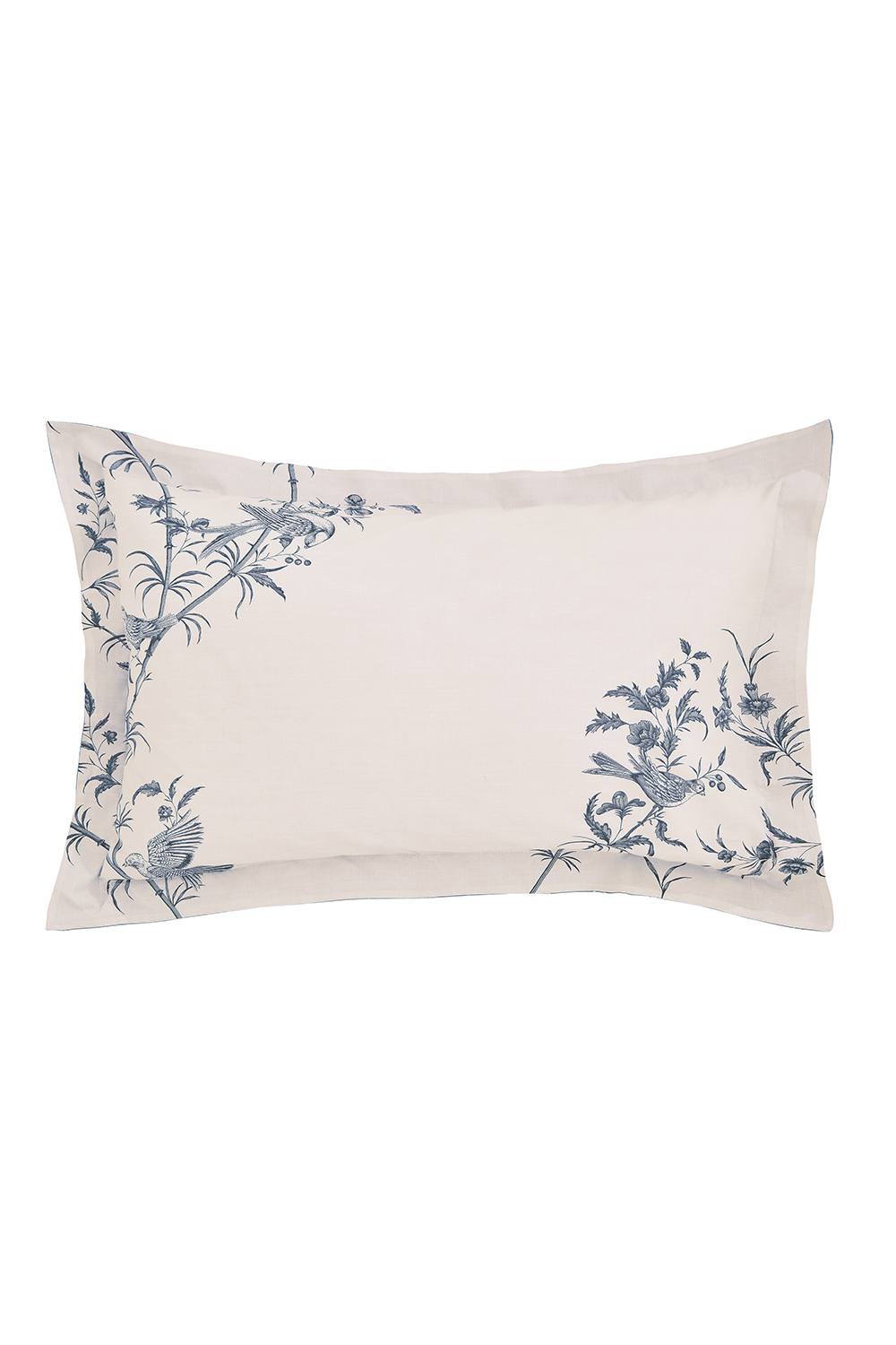 Sanderson 'Paradise Woods Toile' Cotton Duvet Cover Set in Blue 3