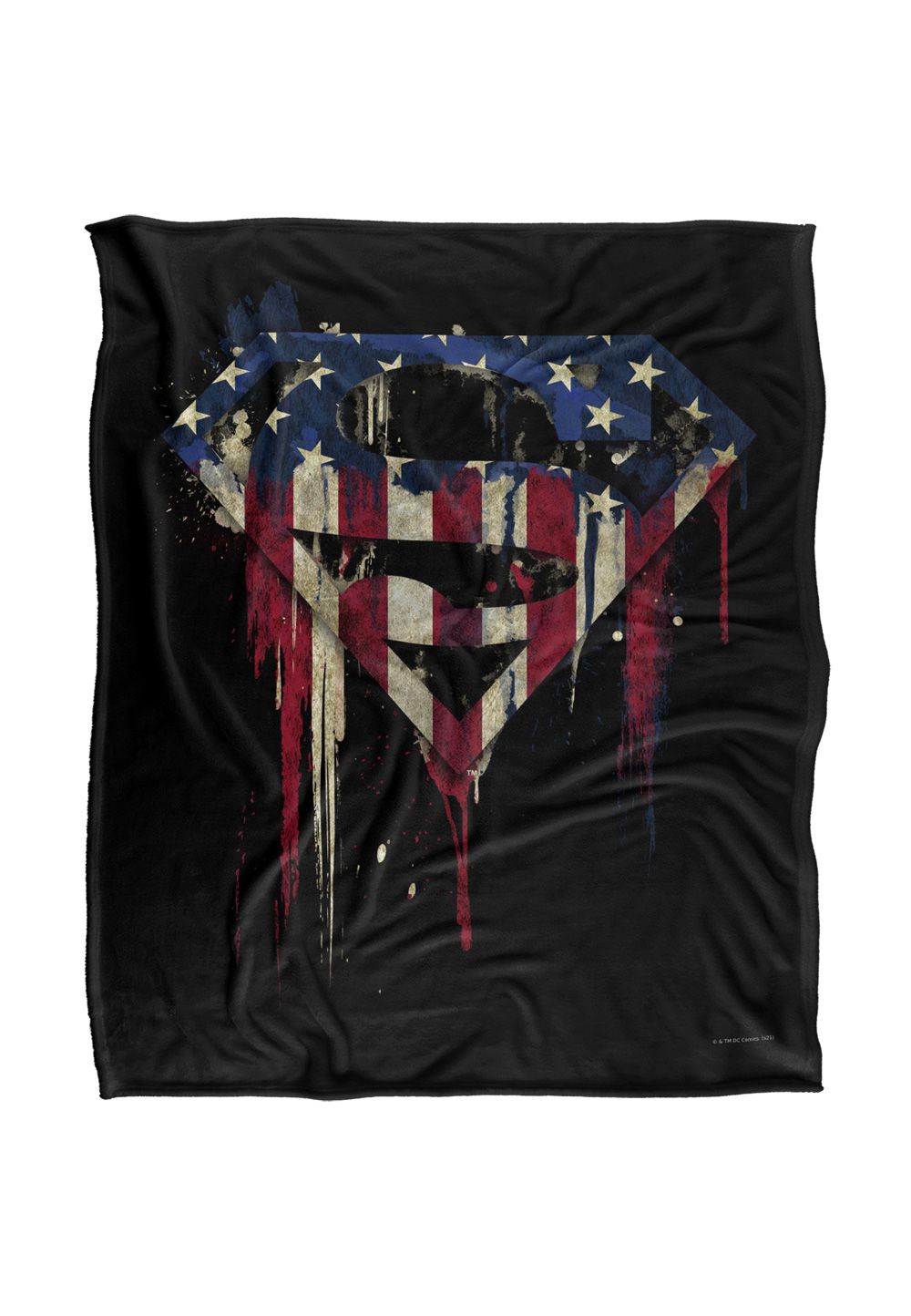 Superman Bleeding Shield Silky Touch Super Soft Throw Blanket 152 X 127 cm in White