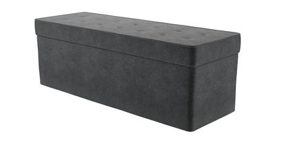 Buttons Storage Bench in Armour Smart Velvet - sofa.com