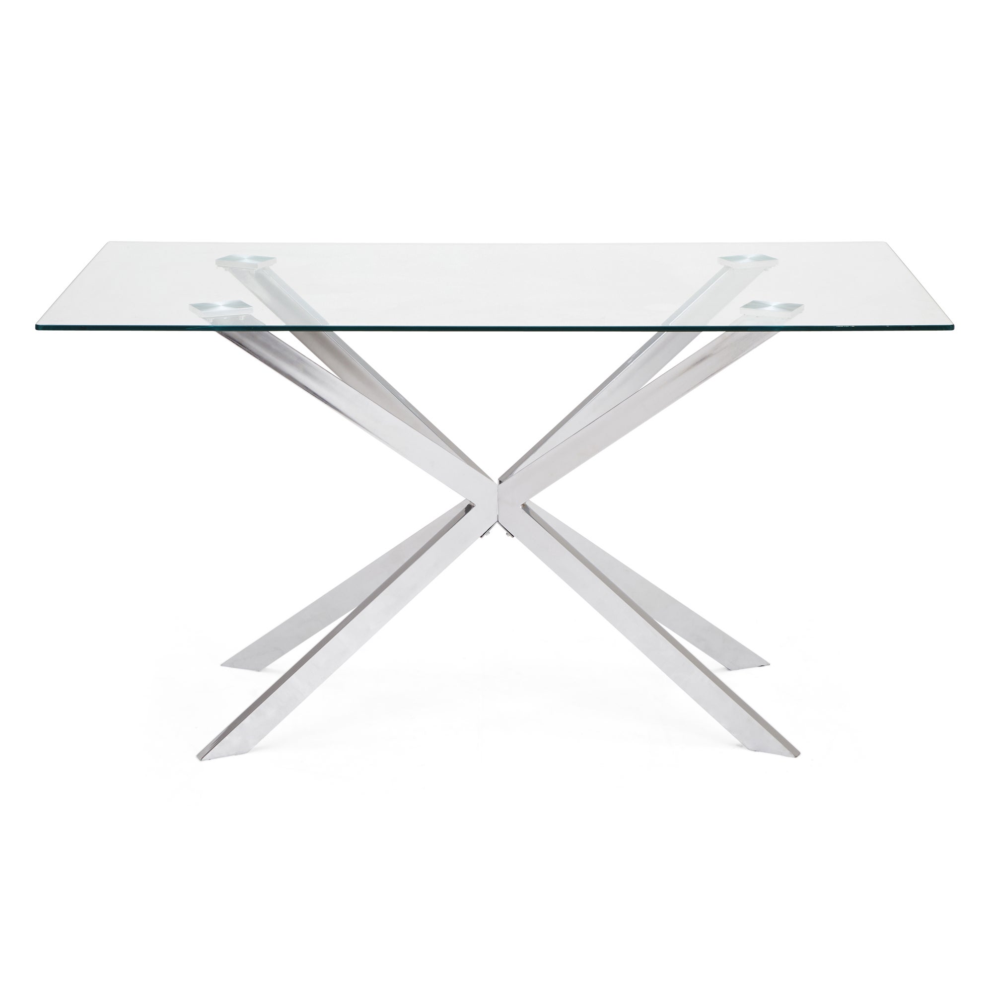 Lumia Glass Dining Table Clear