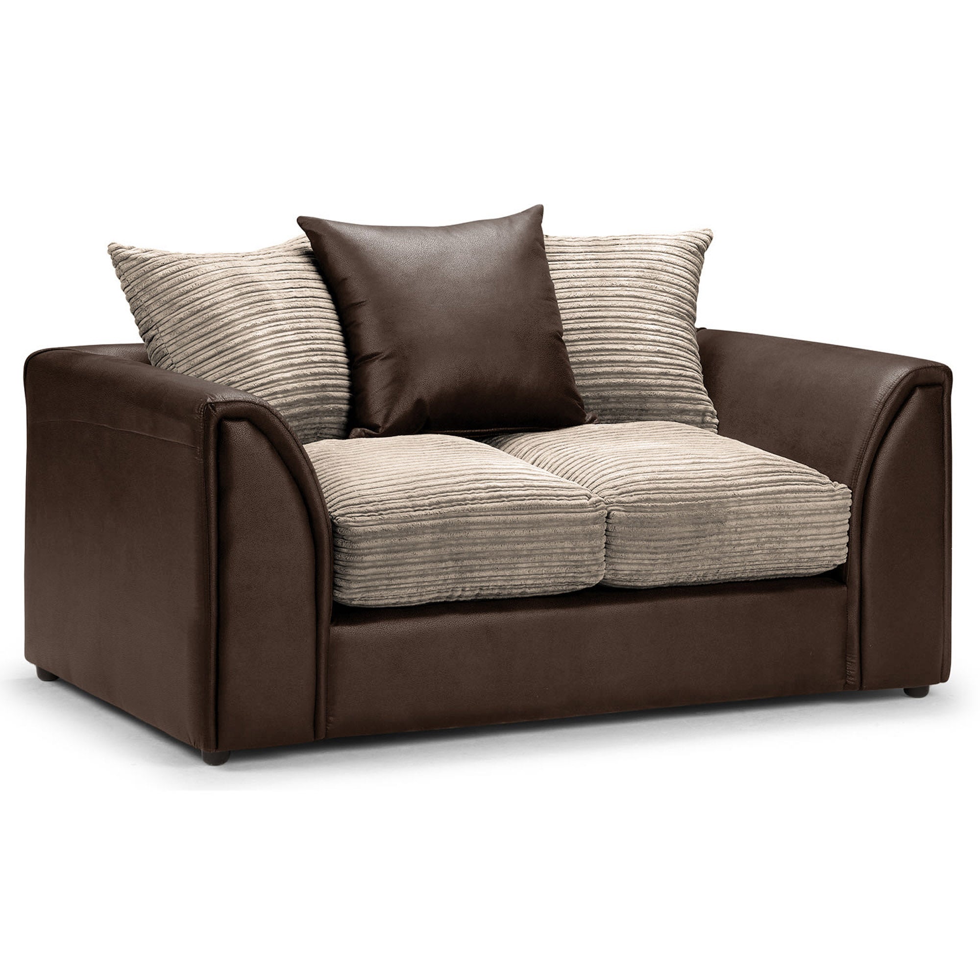 Byron 2 Seater Sofa Brown/Beige