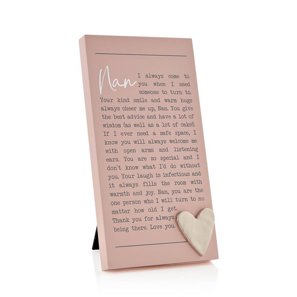 Nan Moments Plaque
