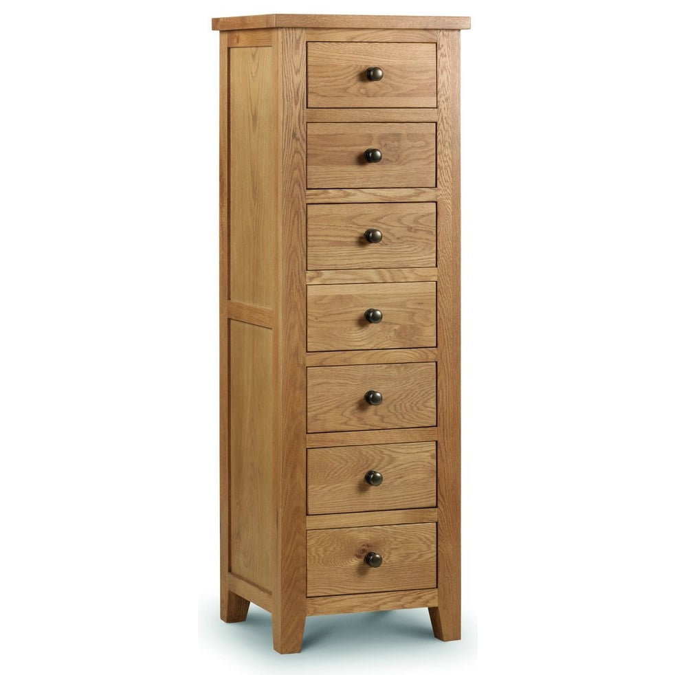 Julian Bowen Marlborough 7 Drawer Chest Natural