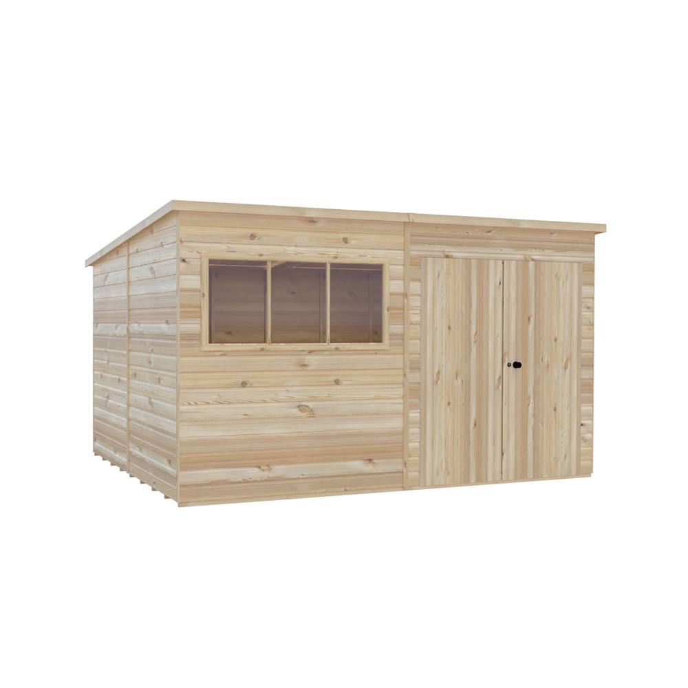Shires Ranger 12 x 10 Feet Double Door Shed - L299 x W359 x H213.9 cm in Light Tan 2