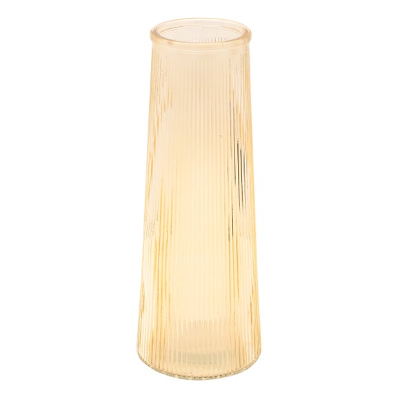Hestia Tall Ribbed Glass Vase 2