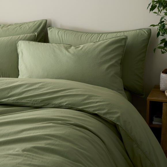 Soft Washed Cotton Standard Pillowcase Pair