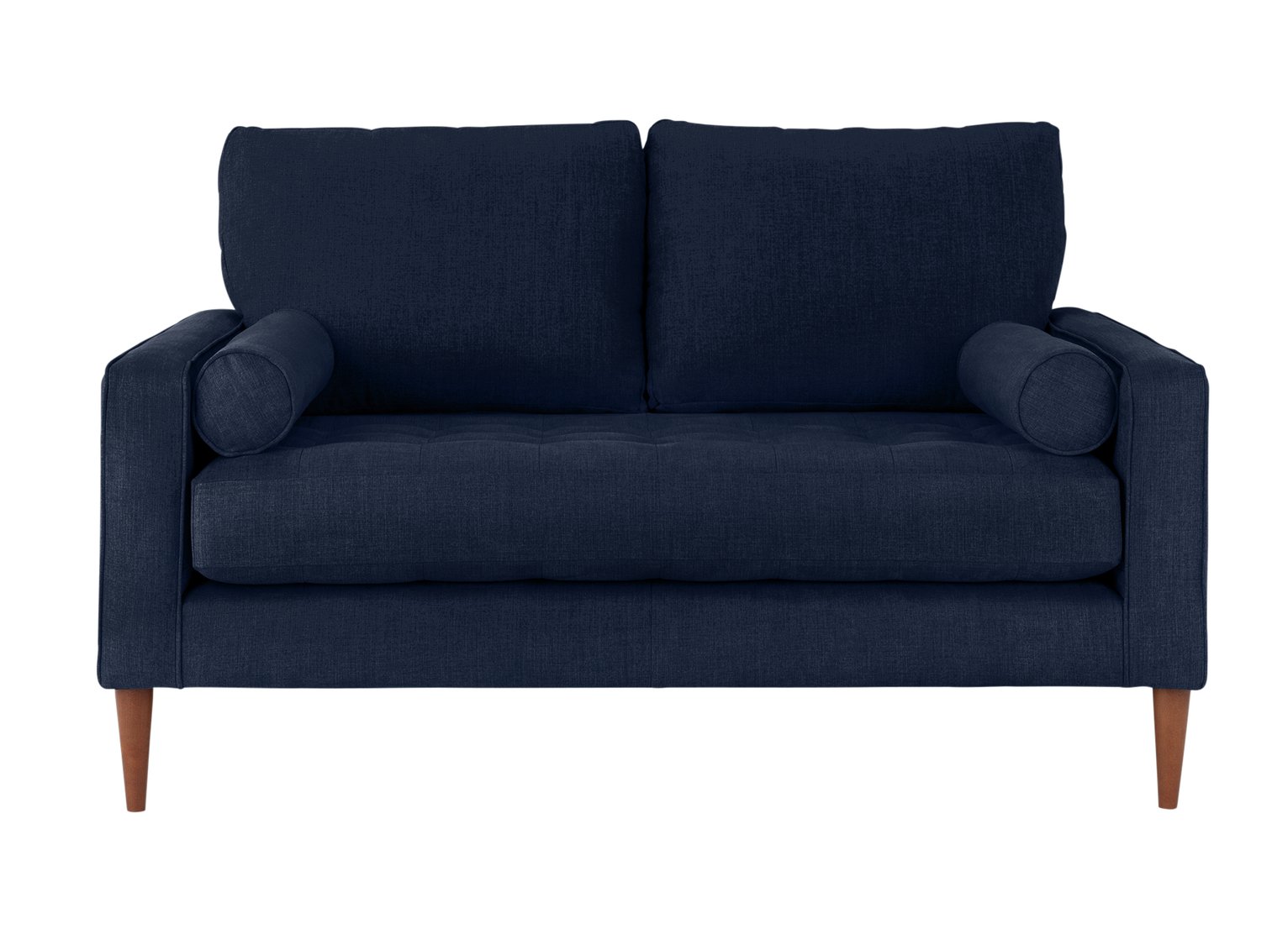Habitat Hudson 2 Seater Velvet Sofa - Blue
