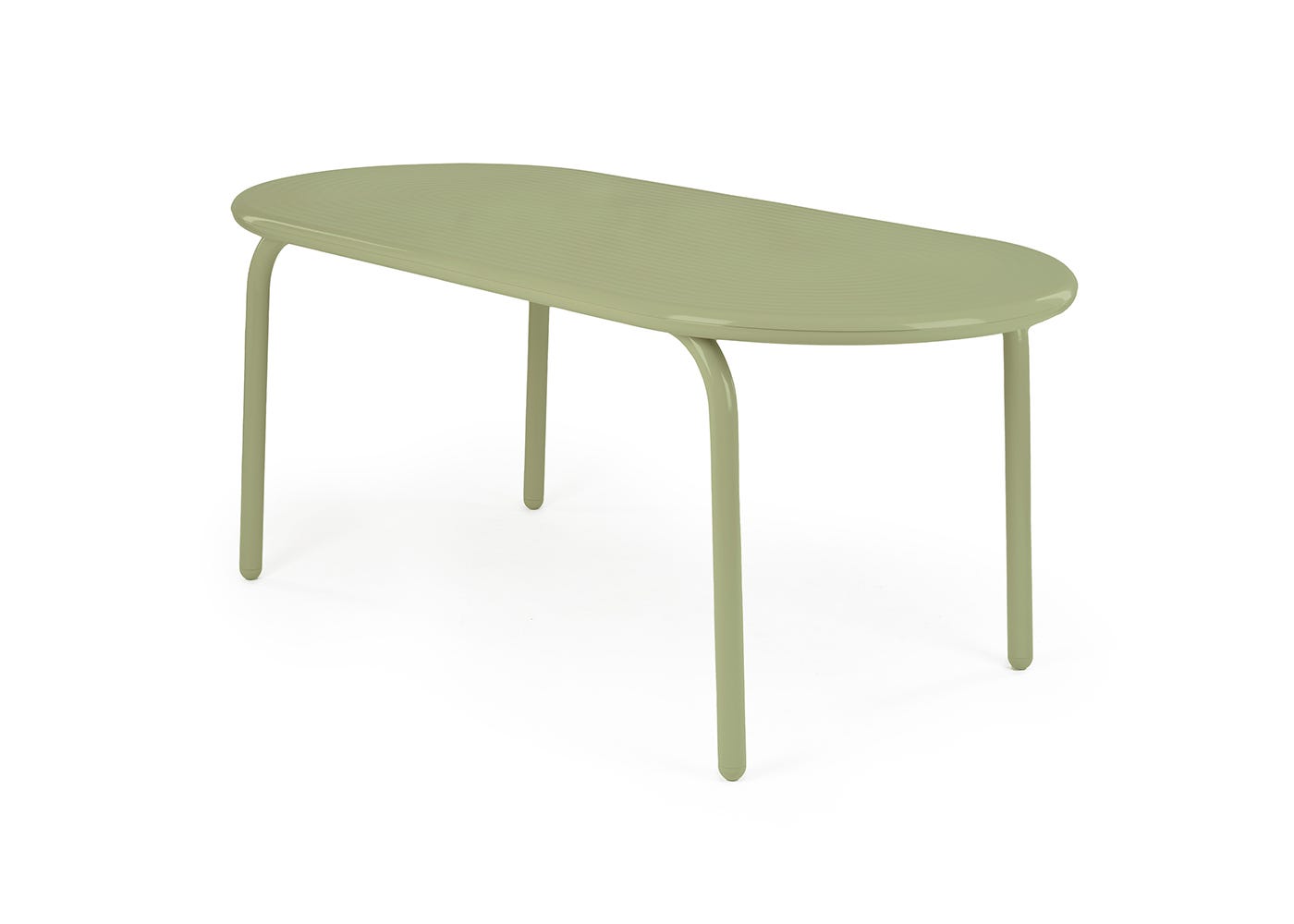 Tom Dixon Groove Outdoor Dining Table 185 x 85cm Moss