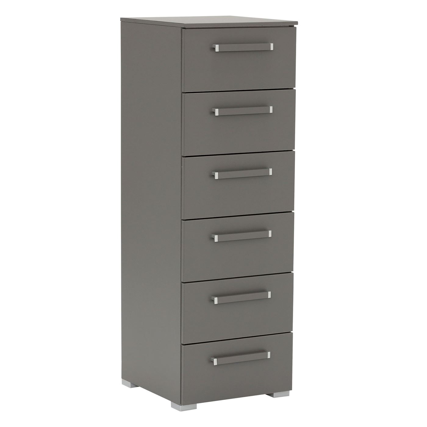 Laina 6 Drawer Chest, Graphite