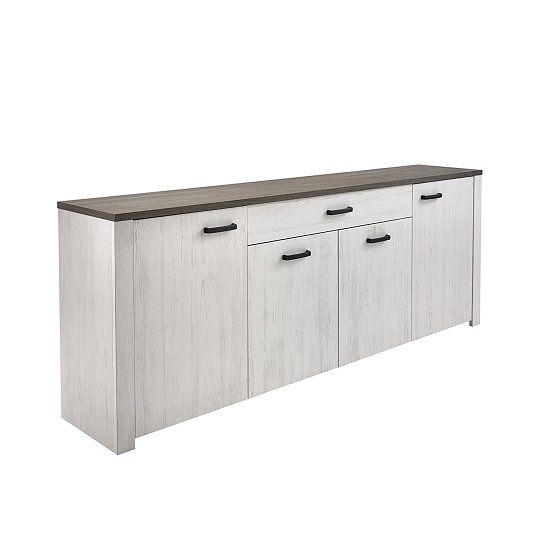 Adrina Large Sideboard In Andersen White Pine And Prata Oak