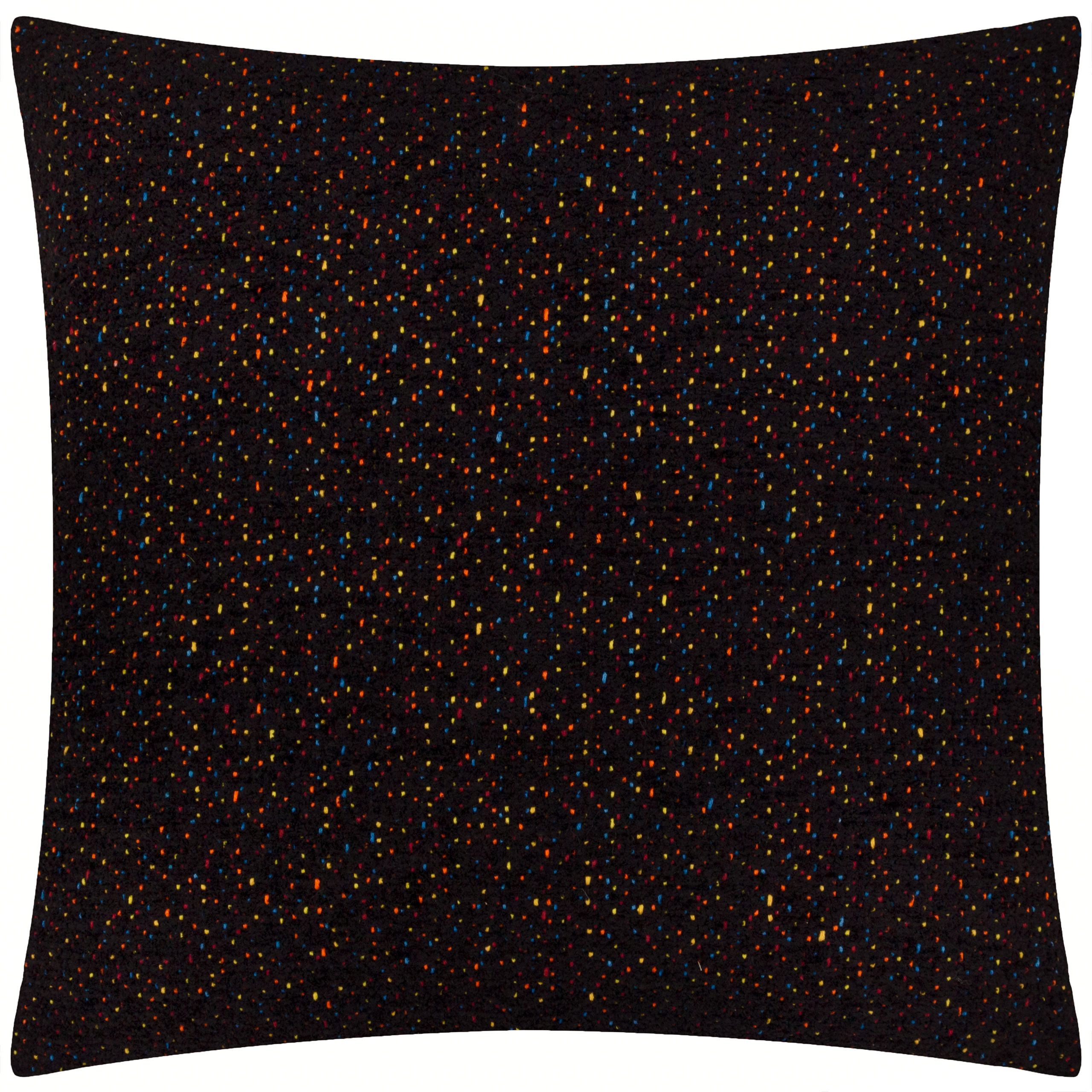 Furn Hali Boucle Textured Polyester Filled Cushion in Black