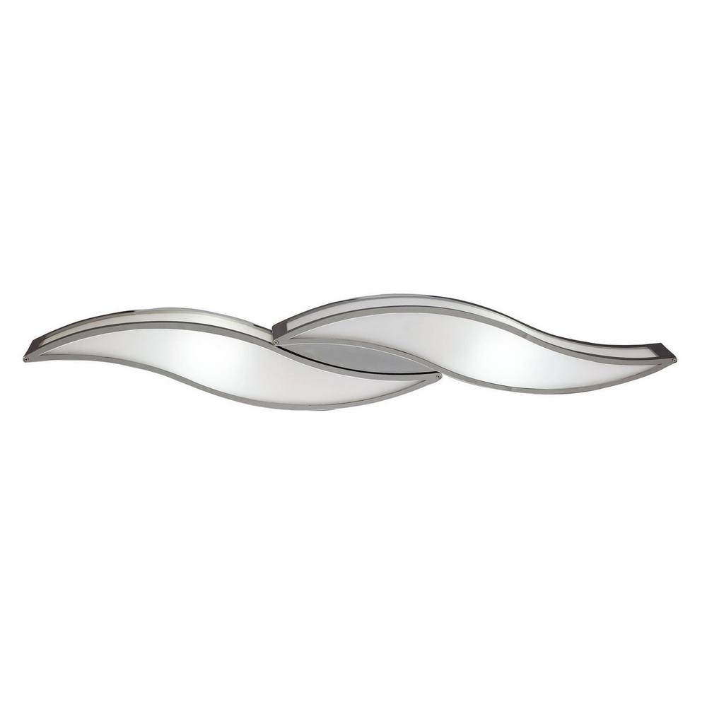 Netlighting Sintesys Wall Lamp E27 2 Light E27 Large Polished Chrome in Grey