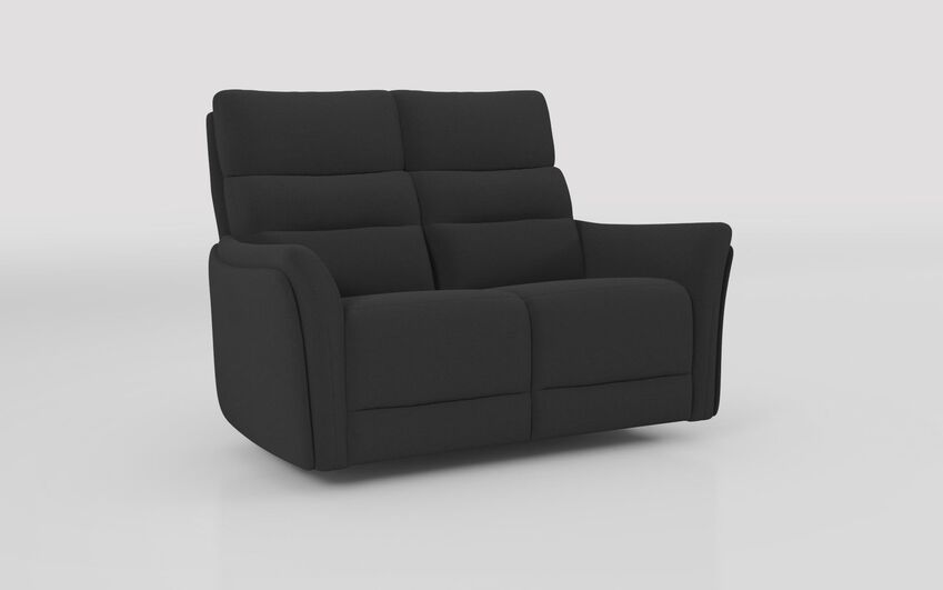 Black Fabric Cleveley 2 Seater Sofa