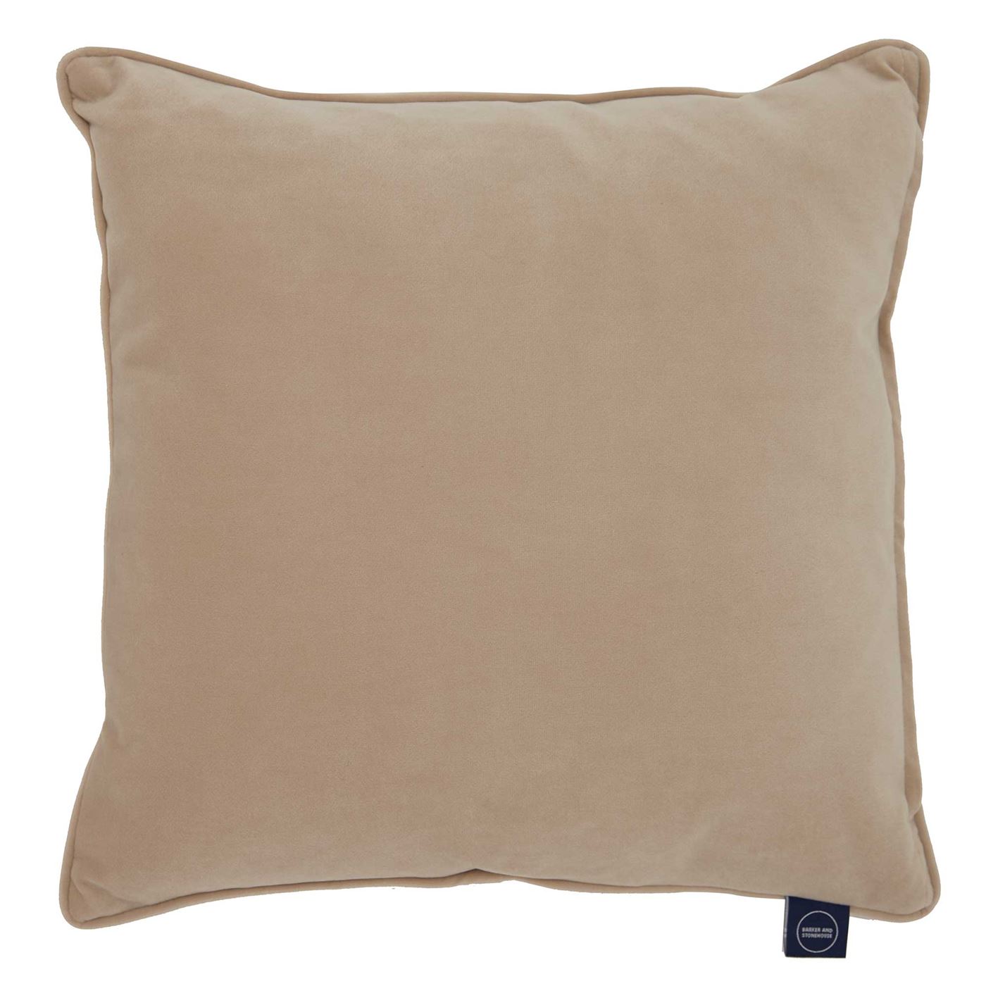Plush Velvet Cushion, Natural