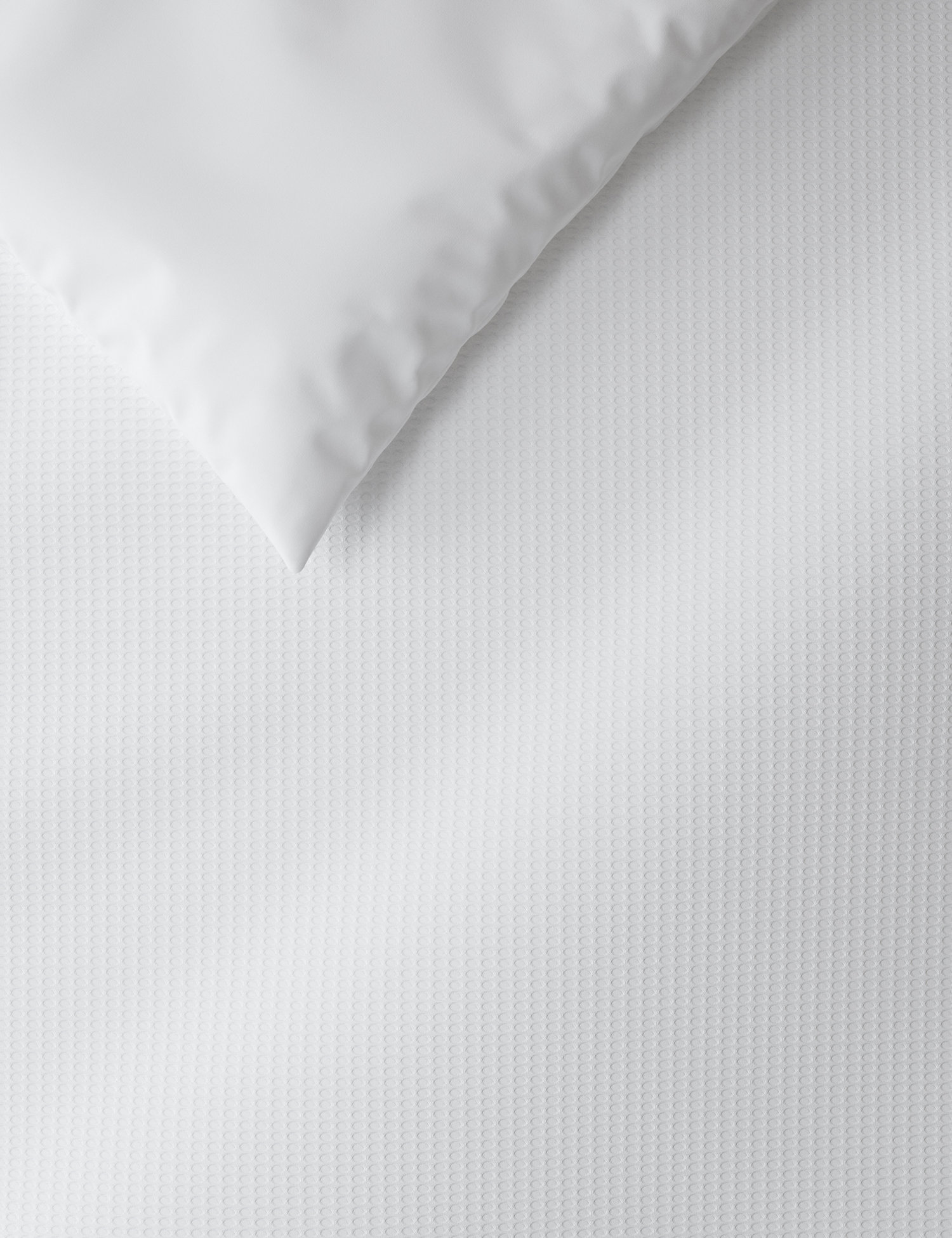 M&S Pure Cotton Waffle Bedding Set White