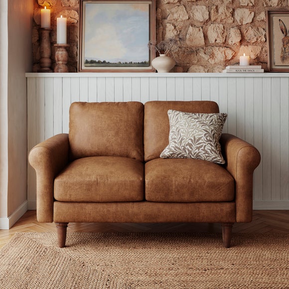 Maeve Compact Faux Leather 2 Seater Sofa