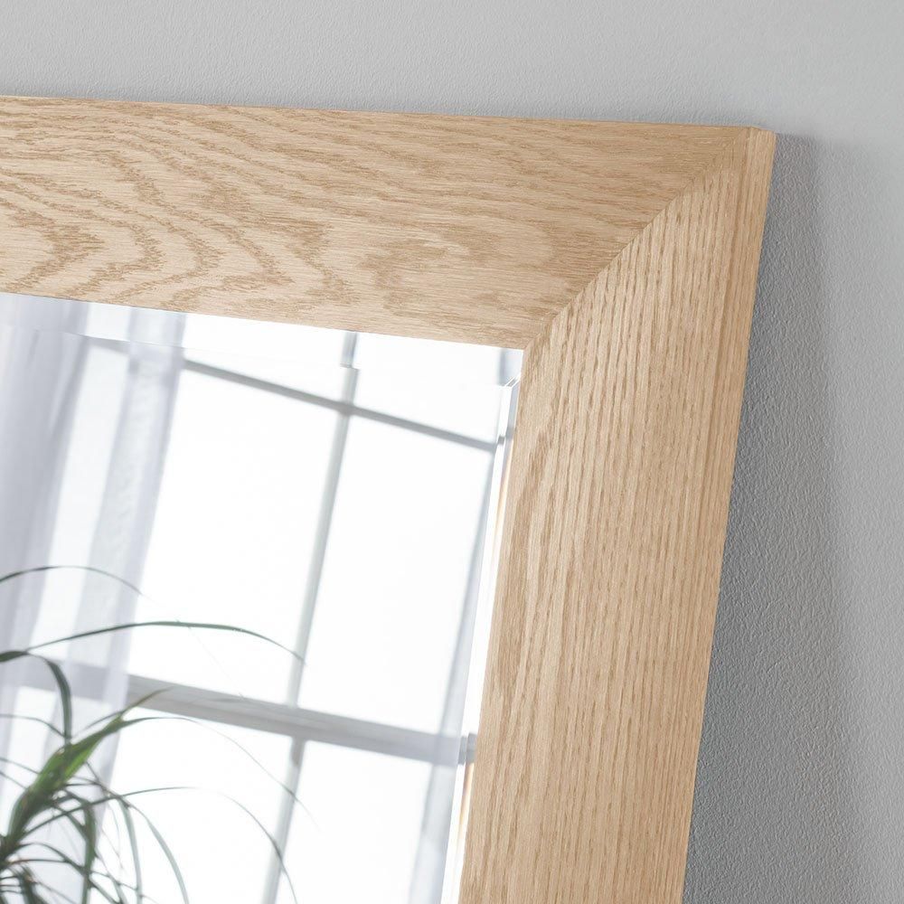 Yearn Mirrors Oak Effect Framed Wall Mirror 75.5x103.5cm in Natural 2