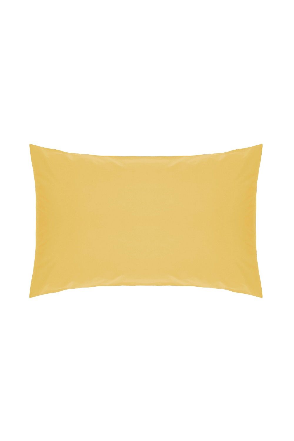 Belledorm Easy Care 200 Thread Count Cotton Polyester Percale Housewife Pillowcase in Mustard