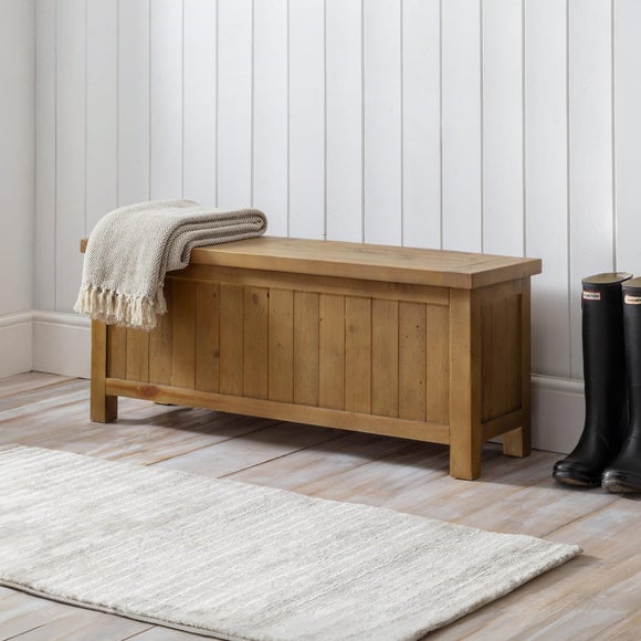 Caleb Wooden Storage Bench
