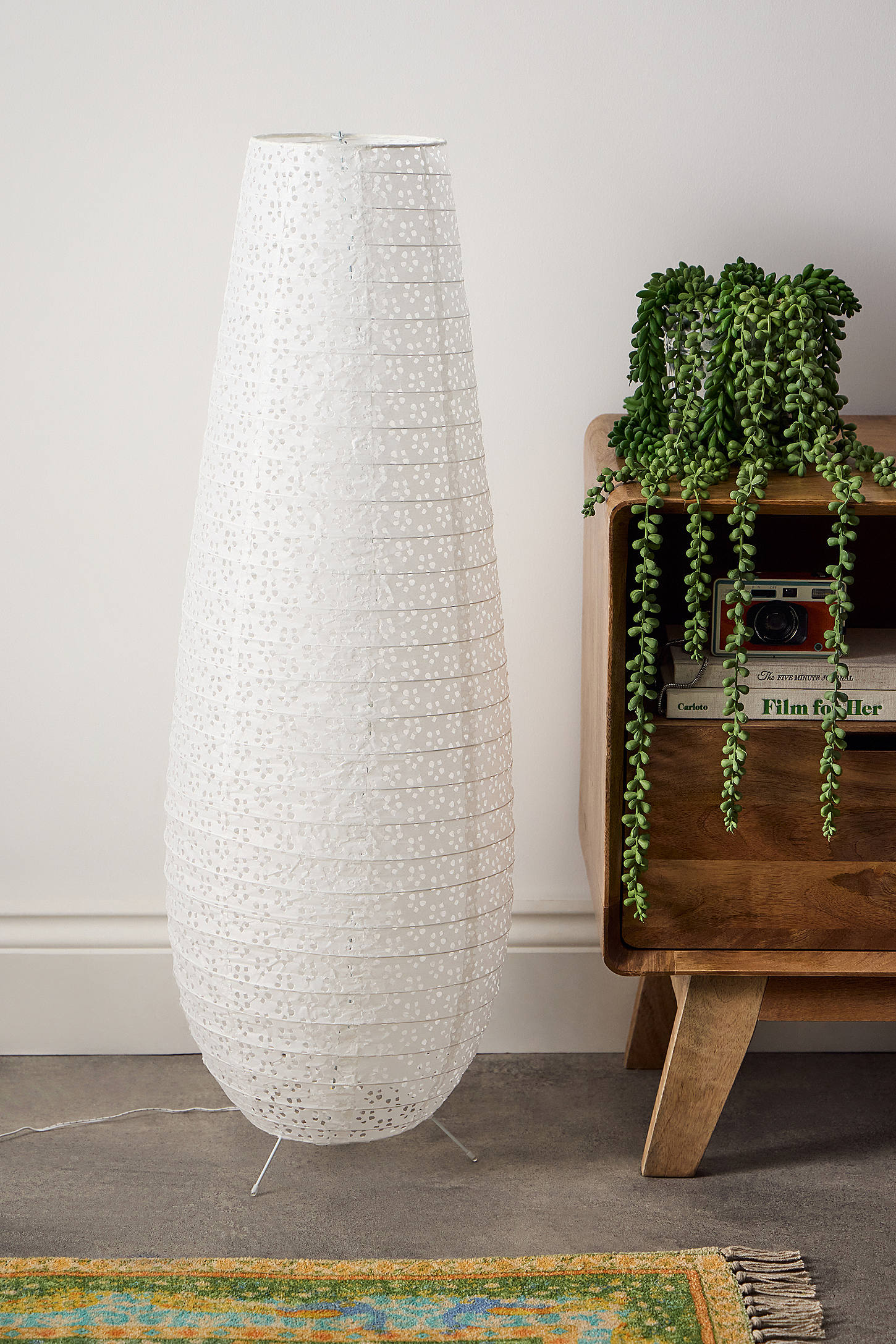 Shelby Broderie Floor Lamp - White