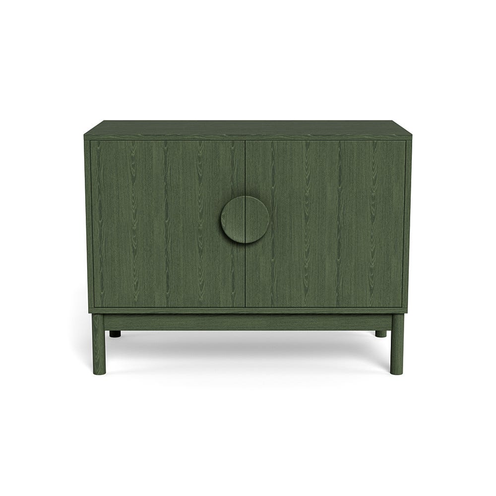 Heal's Tinta Small Sideboard Green Stain Carcass Green Stain Doors