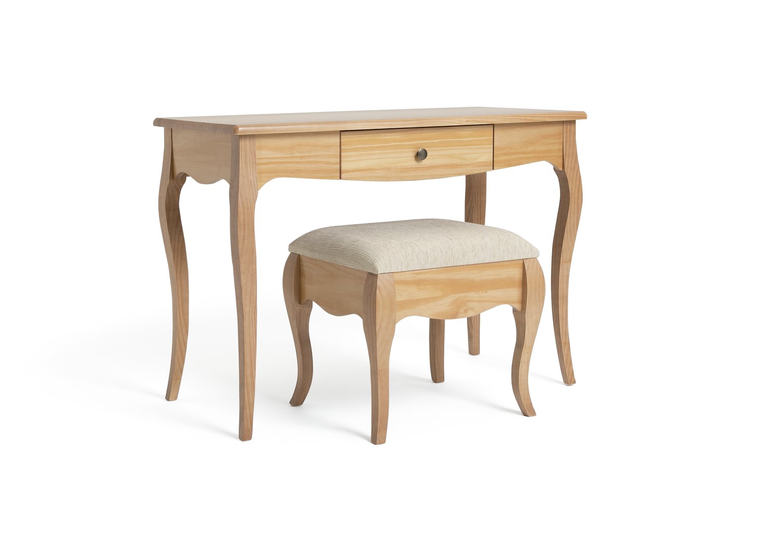 Habitat Margot 1 Drawer Dressing Table & Stool - Oak
