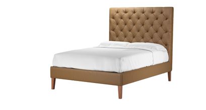 Rosalie 150cm Double Bed in Spiced Honey Soft Leather - sofa.com