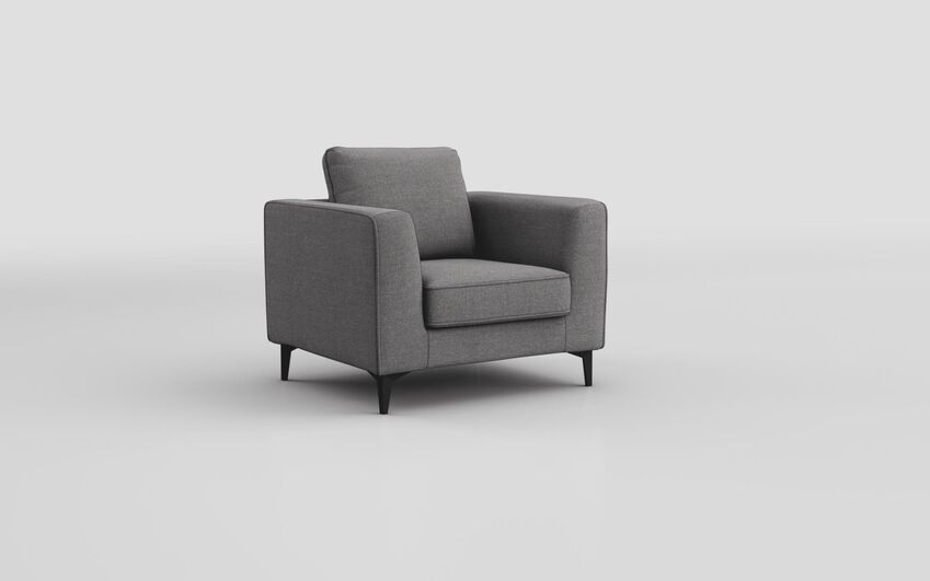 ScS Living Grey Fabric Asta Armchair