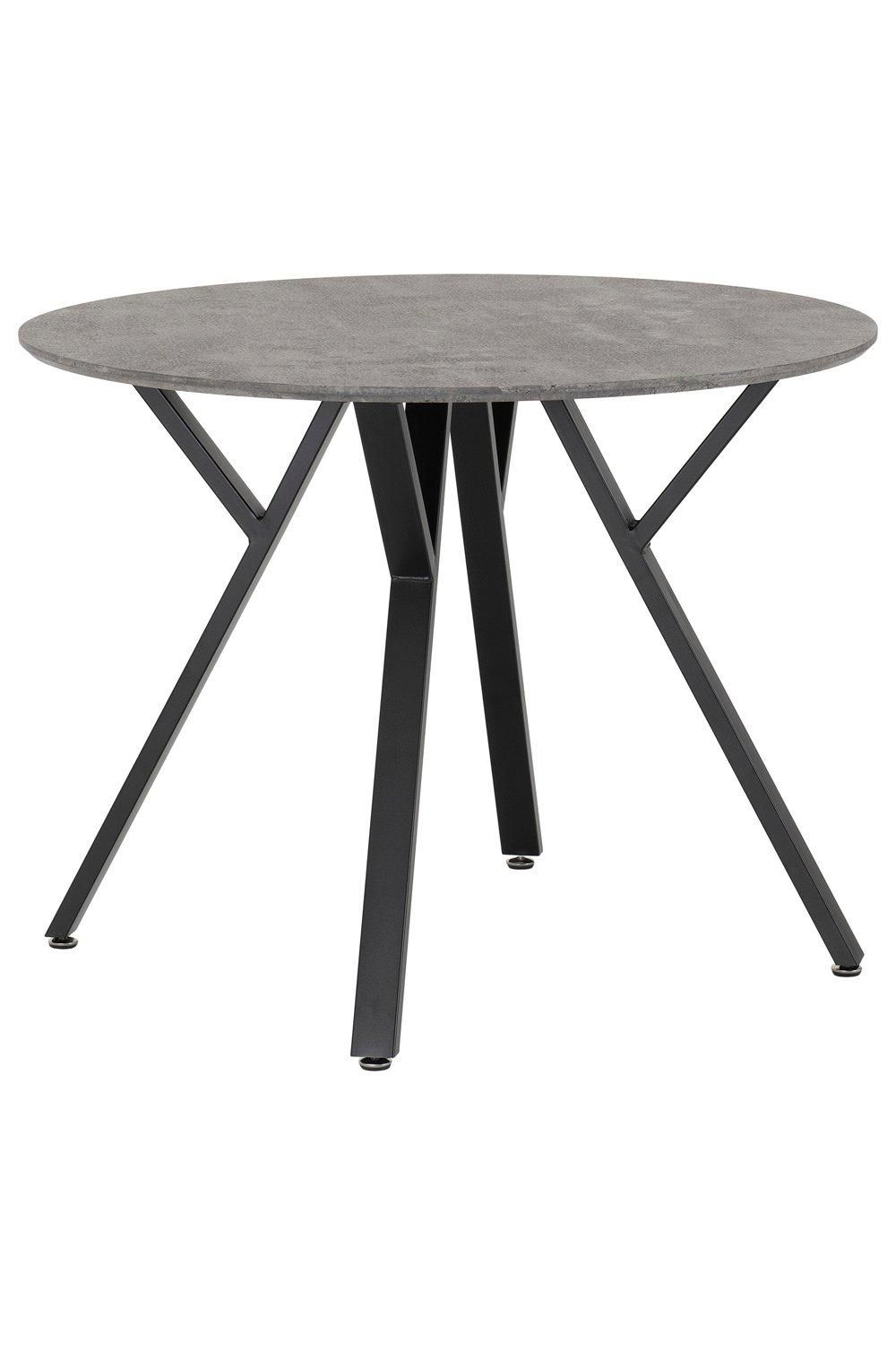 Seconique Athens Round Dining Table in Charcoal