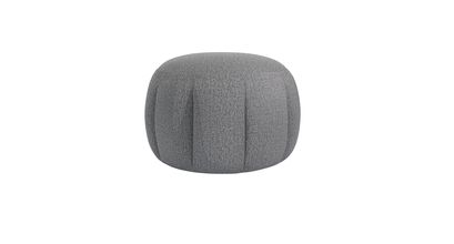 Harper Round Footstool in Harbour Grey Whitstable - sofa.com