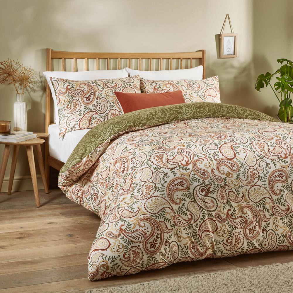 Duvet Day Anika Paisley Printed Soft Touch Duvet Cover Set