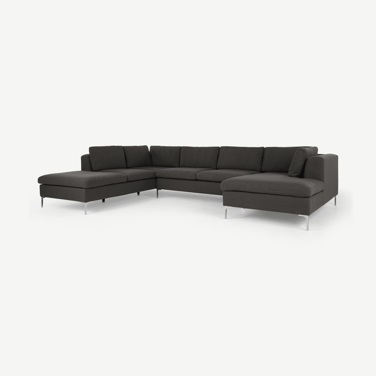 Monterosso Left Hand Facing Corner Sofa, Oyster Grey Fabric