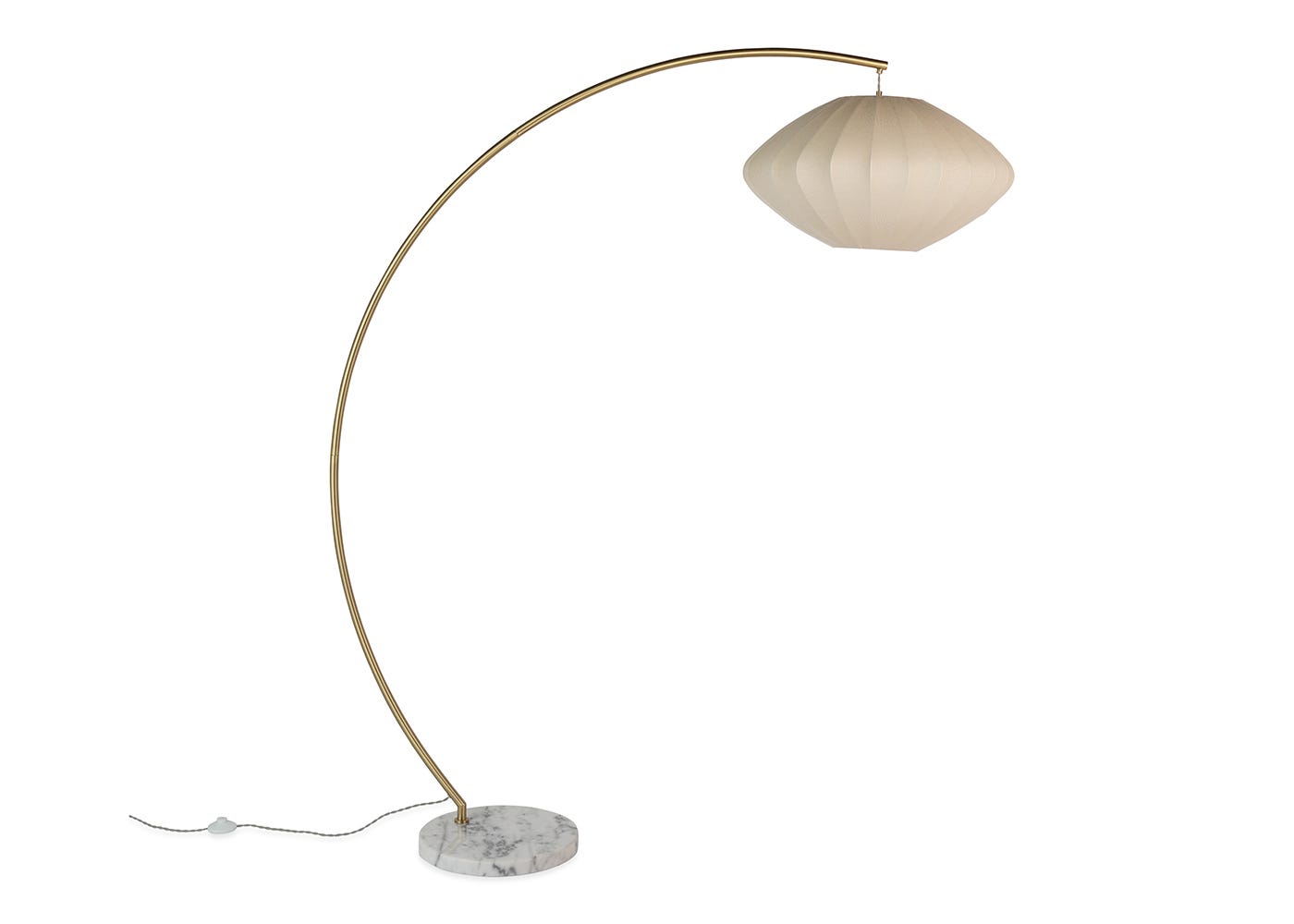 Heal's Sheer Overarched Floor Lamp White