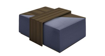 Astaire Modular Coffee Table Set Footstool in Uniform House Plain Weave - sofa.com